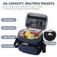 thumbnail image 2 of Sac à Lunch pour Hommes Femmes Sac Isotherme Étanche Sac à Lunch Réutilisable Sac à Lunch Portable Adulte Travail, Bleu Denim, 2 of 5