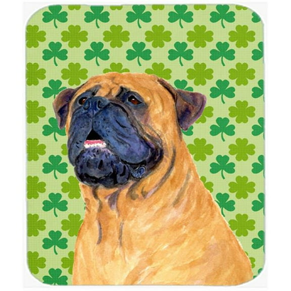 Carolines Treasures  Mastiff St. Patricks Day Shamrock Portrait Mouse Pad