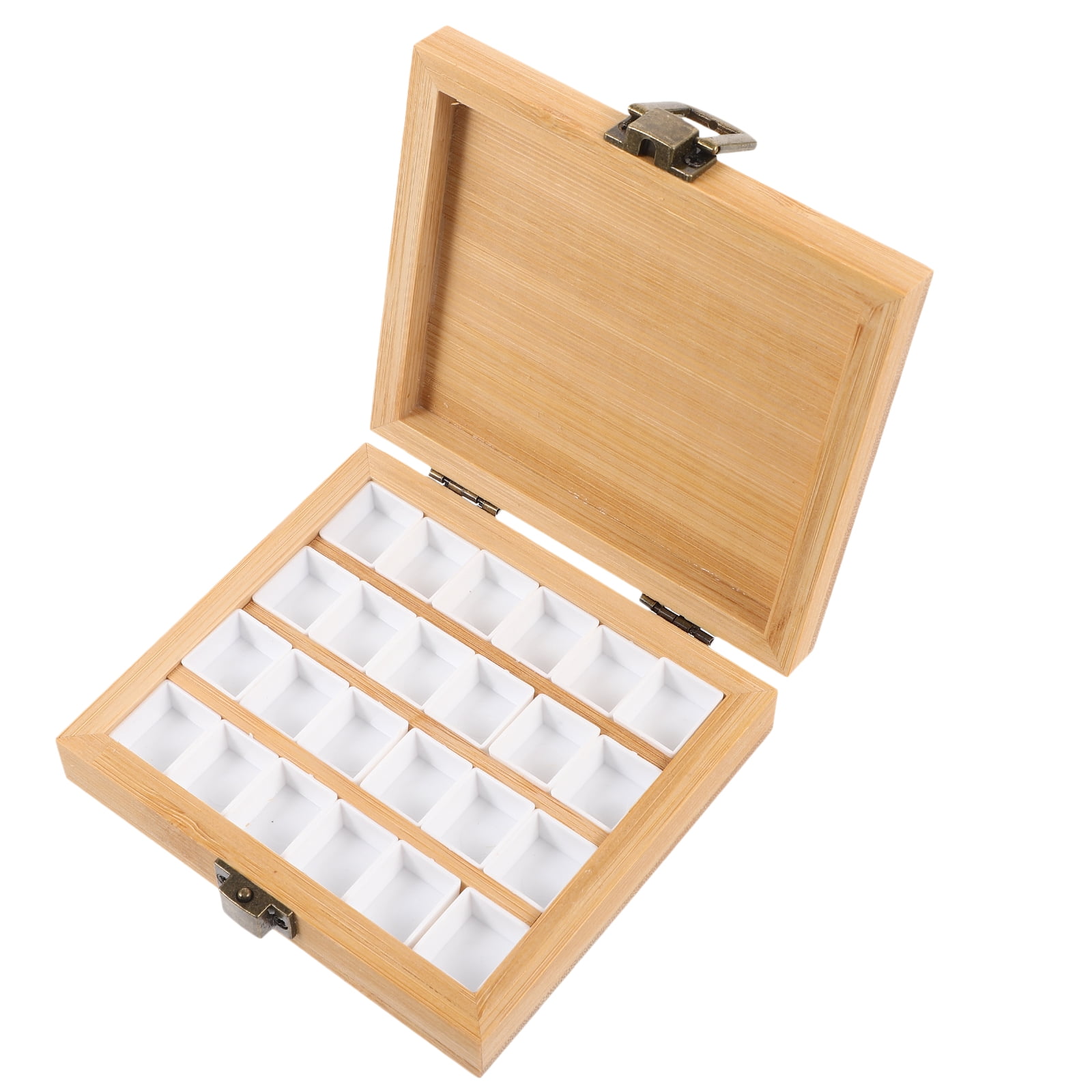 RENACLIPY Aluminum Alloy Watercolor Palette Box with Assorted Colors, Portable Plastic Case, 1 Piece for Artists