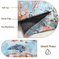 thumbnail image 6 of 6'x9' Area Rugs, Sea Turtle Indoor Outdoor Area Rug for Living Room Bedroom, Summer Beach Coastal Nautical Coral Blue Red Washable Bathroom Rugs Kitchen Floor Carpet Mats Home Decor Aesthetic, 6 of 8