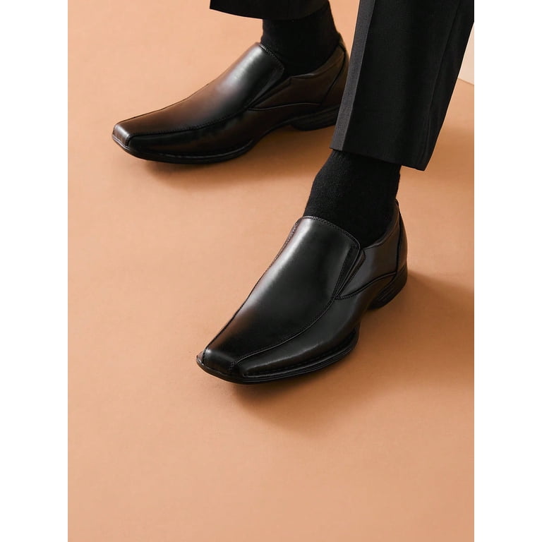 BRUNO MAGLI Slip On Dress Shoe Mens 9 Black Leather Square Toe Oxford Made Italy Raging Slip-on Loafer – Bruno Magli main image 3