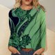 thumbnail image 2 of Camisas Para Mujer Casual Cuello Redondo Manga Larga Impreso Camisa Suelta Blusa Tops Odeerbi ODB128345, 2 of 4