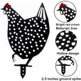 thumbnail image 4 of 5PCS Metal Chicken Yard Art, Hollow Out Rooster Animals Silhouette Statue Decor, Lifelike Ornaments Hen Yard Decorative, Pathway, Floor Decoration, Garden, Lawn, Outdoor Decoration, 4 of 6