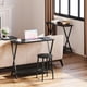 thumbnail image 2 of Long narrow 2 niveles estilo rural consola mesa: gris sofa mesa para behind couch, industrial entrada mesa con almacenamiento estante para hallway, oficina, foyer, 2 of 7