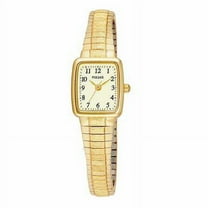 Womens Stainless Steel Case and Bracelet Champagne Dial Gold Watch - PPH520