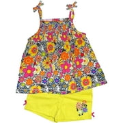 Kids Headquarters Toddler Girls Floral 2 Piece Tank and Shorts Set - size 4T
