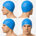 thumbnail image 7 of Fabric Swim Cap, High Elastic Swimming Cap for Women Men, Keep Hair Dry Clean for Pool/Beach, One Size, 7 of 7