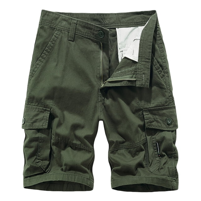 Birdeem Mens Summer Fashion Outdoors Casual Solid Color Button Multi-Pocket Sport Shorts Pants