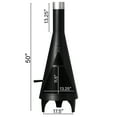 thumbnail image 7 of 50" Black Outdoor Metal Wood Burning Chimenea Patio Heater, 7 of 7