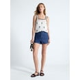 thumbnail image 2 of Free Assembly Women's Embroidered Square Neck Cotton Tank Top, Sizes XS-XXL, 2 of 5