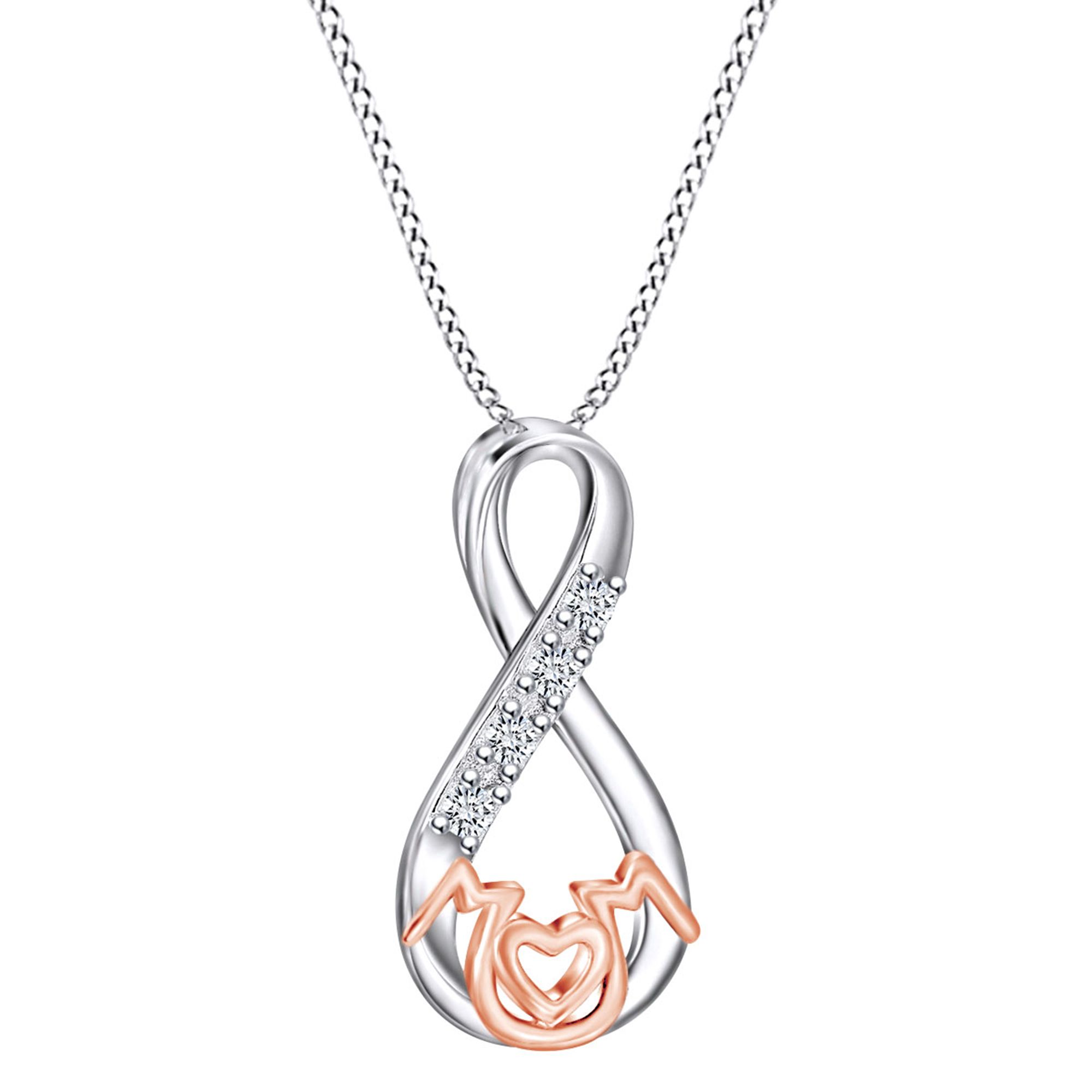 Mom Infinity Pendant Necklace 