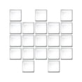 thumbnail image 1 of Injueey Adhesivo de pared de mosaico de 10 piezas, pegatina de decoración para el hogar, adorno de habitación, pegatina de azulejo Decoración del hogar Transparente 10*10*20 piezas, 1 of 6