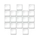 thumbnail image 1 of Advancent Adhesivo de pared de mosaico de 10 piezas, adorno de habitación para el hogar, cocina, baño, autoadhesivo, pegatina de azulejo 3D, Decoración del hogar Transparente 10*10*20 piezas, 1 of 6