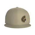 thumbnail image 2 of ZICANCN Gold Native American Feathers Baseball Caps, Trucker Hats for Men And Women, Adjustable Breathable Flat Caps, Natural, 2 of 8