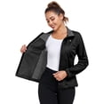 thumbnail image 3 of Little Donkey Andy Women's Lightweight Softshell Jacket Windbreaker for Running Travel Hiking, Windproof, Waterproof (Black XS), 3 of 8