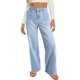 thumbnail image 4 of Jeans Astylish para mujer, elásticos, con cintura alta, corte de bota, azul beau, 4 of 6