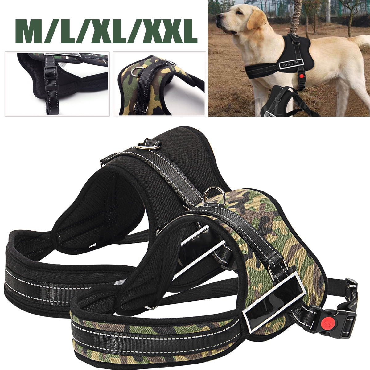 Adjustable Dog Vest Harness Training Soft Padded No Pull Leash Collar M/L/XL/XXL Walmart Canada