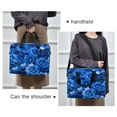 thumbnail image 6 of Laptop Bag Laptop Briefcase 15.7 x 3 x 11.8 Inches Laptop Bag Briefcases Laptop Storage Travel Laptop Bag Work Laptop Bag Deep Blue Flowers Seamless, 6 of 8