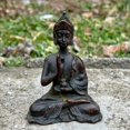 thumbnail image 5 of Tibet vintage copper bronze Tibetan Buddhism Buddha figurine, Meditating meditation Sitting Buddha Figurine Decorate Bodhisattva statues, 5 of 10