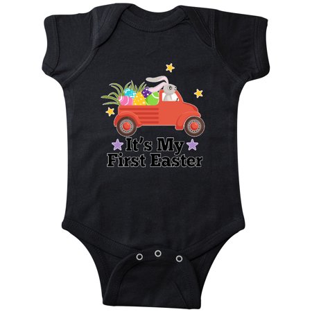

Inktastic First Easter Bunny Egg Truck Gift Baby Boy or Baby Girl Bodysuit