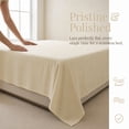 thumbnail image 5 of Unique Bargains Double Gauze Bed Sheet Flat Sheet Wrinkle Textured Bedding Yellow 63"x91", 5 of 5