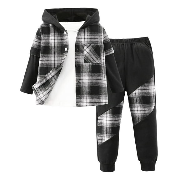 Gerichy Toddler Boys Outfits Long Sleeve Prints Tops Pants Child 2Pcs Set Kids Fall Winter Clothes for Boys Long Sleeve Prints Tops And Pants Child Kids 2PCS Set Outfits Kids Fall Winter