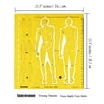 thumbnail image 2 of Traceease Male Human Figure Template Stencils Fashion Designers Drafting Tools, Male Human Figure Template, 2 of 4