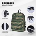 thumbnail image 4 of Goofa Jungle Green Camo USA Flag Printed Backpack,Laptop Backpack,Durable Anti-Theft Travel Work Backpack,Water-resistant Backpack, 4 of 9
