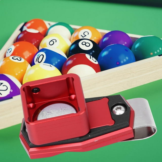 Peahefy Professional Billiard Chalk Case Portable High Quality Aluminum Pool Chalk Holder Billiard Cue Chalk Holder Pool Cue Accessory