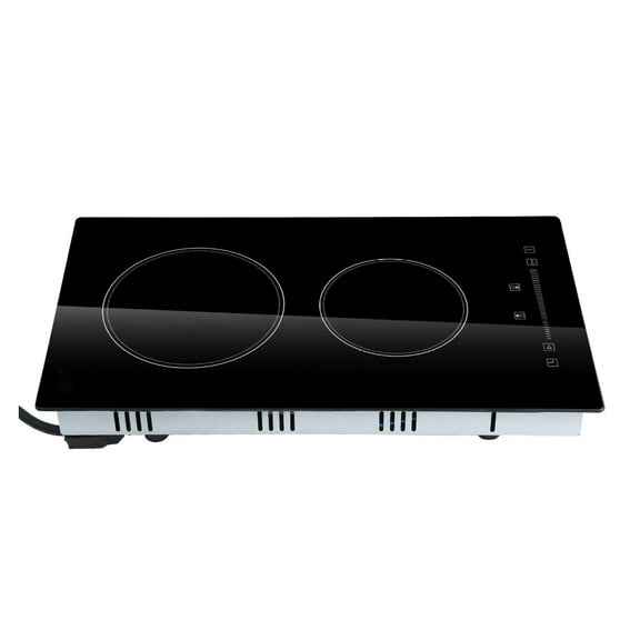 Electric Stove Top 2 Burner 240V, 20x11.6 inch Radiant Cooktop