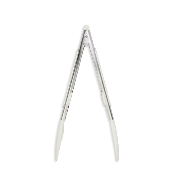 Thyme & Table Stainless Steel Tongs with White Silicone Supreme Collection