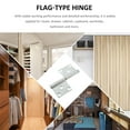 thumbnail image 2 of MERRYHAPY 4pcs Installation Hinges for Loft Door Iron Hydraulic Buffer Silver, 2 of 4