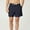 Navy, variant on Mens Gym Shorts Fashion Solid Color Elastic Waist Sports Short Casual Track and Field Pocket Sweat Shorts