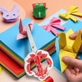 thumbnail image 4 of Dvkptbk crafting scissors Scissors In the Beginning of School Season Flower Modeling Standing foldable Handmade Scissors Cute Paper Cuttings Student Stationery Office Supplies, 4 of 6