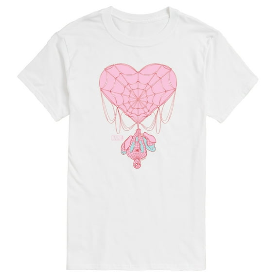 Marvel Spider-Man - Valentine Heart Web - Men's Short Sleeve Graphic T-Shirt