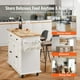 thumbnail image 5 of Carrito con isla de cocina VEVOR con tapa de madera maciza, 90 cm, blanco, 5 of 9