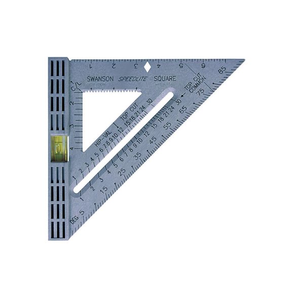 Ruler Swanson Tool T0111 Speedlite Level Square Gray