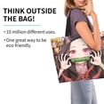 thumbnail image 3 of Kamado Nezuko Reusable Grocery Bags Shoulder Bag Large Capacity Shopping Bag Cute Tote Bags, 3 of 9