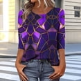 thumbnail image 2 of Womens Blouses Dressy,Women's Shirts Lightweight 2026 Spring Summer Fashion 3/4 Length Sleeve Tops Business Casual Blouses Western Outfits, 2 of 7