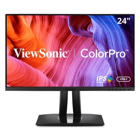 UPC: 0766907018981 | ViewSonic VP2456 24 Inch 1080p Premium IPS Monitor with Ultra-Thin Bezels  Color Accuracy  Pantone Validated  HDMI  DisplayPort and USB C for Professional Home and Office