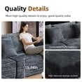 thumbnail image 6 of Garaneeds Modular Sectional Sofa for Living Room, 110" Boneless U-Shaped Couch, 5-Seat, Gray, 6 of 11