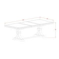 thumbnail image 3 of Luxe by East West Furniture 7 piece modern kitchen table set a kitchen table and 6 parson Chairs, 3 of 7