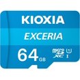 thumbnail image 1 of Kioxia 64GB microFYBTO D Exceria Flash FYBTO w/Adapter U1 R100 C10 Full HD High Read FYBTO peed 100MB/s LMEX1L064GG2, 1 of 4