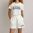thumbnail image 2 of Gelikeya School Clothes for Girls Szie 4-5 White 2 Piece Tee Shirt and Pants Set, 2 of 5