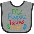 thumbnail image 3 of Inktastic My Peepaw Loves Me Boys or Girls Baby Bib, 3 of 4