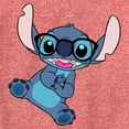 thumbnail image 2 of Boy's Lilo & Stitch Black Glasses Stitch  Performance Graphic Tee Red Heather X Large, 2 of 4