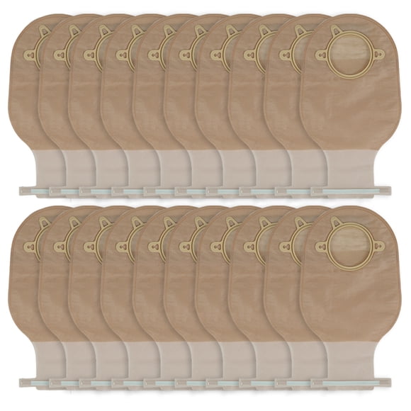 Bolsa de Colostomía Drenable con Aro de 60mm (20 Piezas)