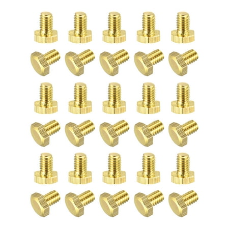 

Brass Hex Bolts M4x6mm 30 Pack Fully Thread Grade 4.8 Machine Screws