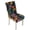 Black Cat Colorful Floral, variant on TSOVTHRID Black Cat Floral Print Quilted Dining Room Chair Covers Stretchy Chair Cushion Slipcovers with Detachable Strap Soft Seat Cushion Covers for Kitchen, Set of 1