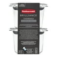 thumbnail image 1 of Rubbermaid Brilliance Plastic Food Storage Container, 118 mL (0.5 Cup), 2 Pack, 1 of 7
